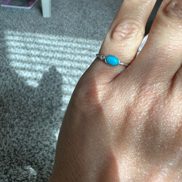 Sterling silver and Turquoise ring - Picture 2 of 7